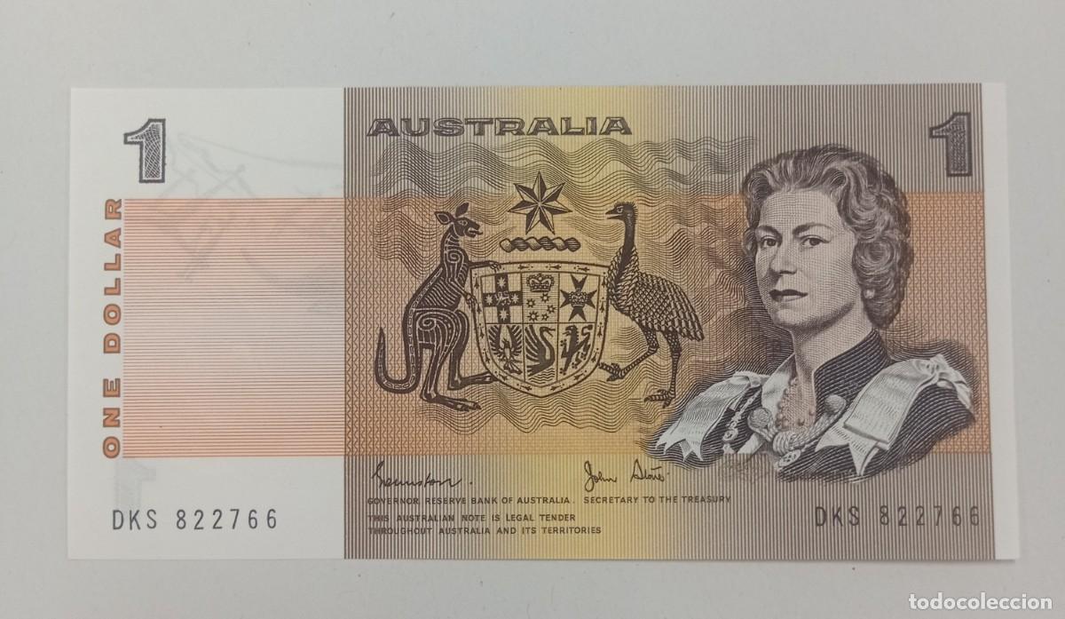Monedas antiguas de Ocean&iacute;a: Billete Australia 1 D&oacute;lar P-42c Sin Circular UNC 1974-1983