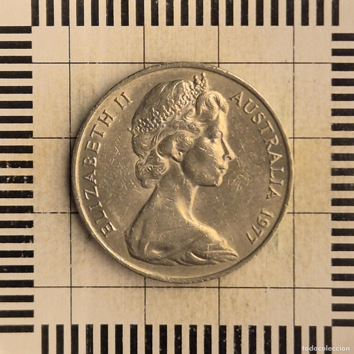 Old Coins of Oceania: 20 CENTS, AUSTRALIA. ISABEL II, 1977. (KM#66).
