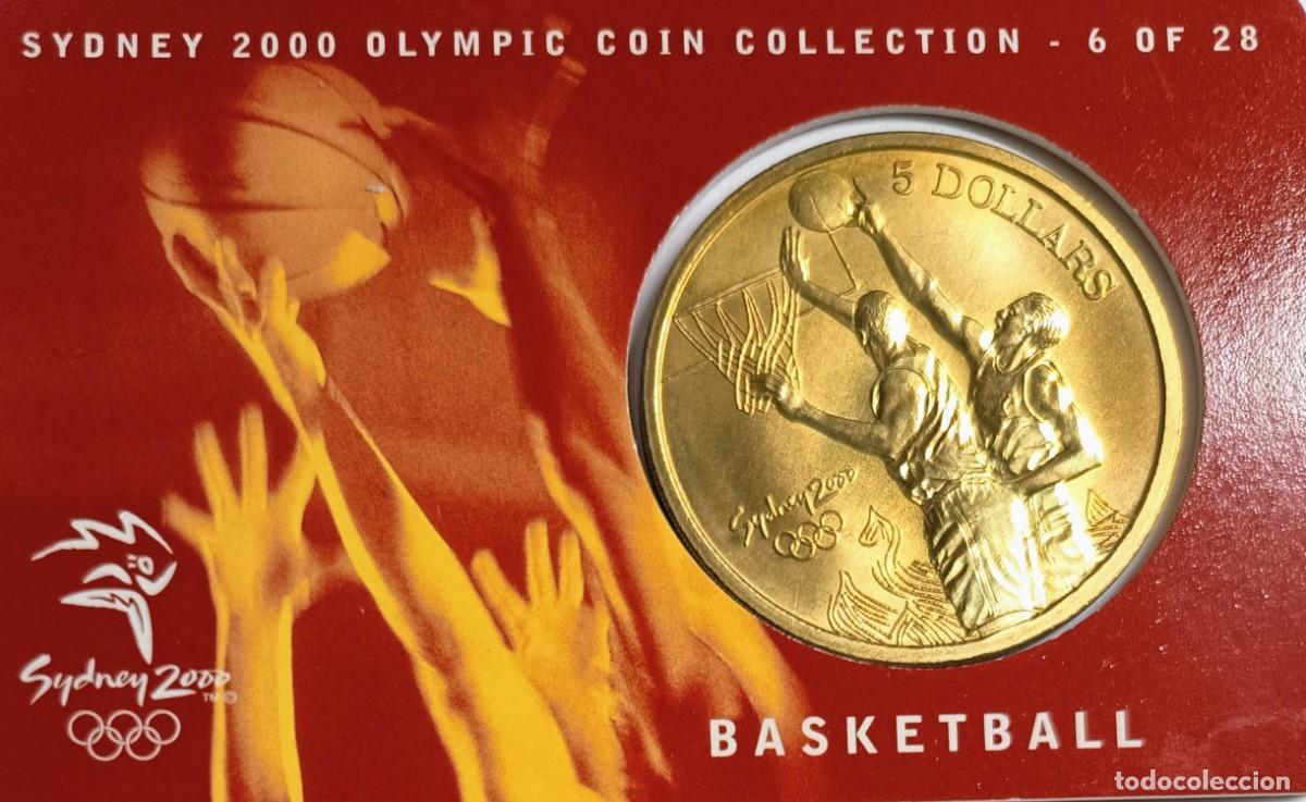 Monedas antiguas de Ocean&iacute;a: AUSTRALIA. SERIE COMPLETA (28 MONEDAS) DE 5 $ OLIMPIADA SIDNEY 2000. ALUMINIO-BRONCE