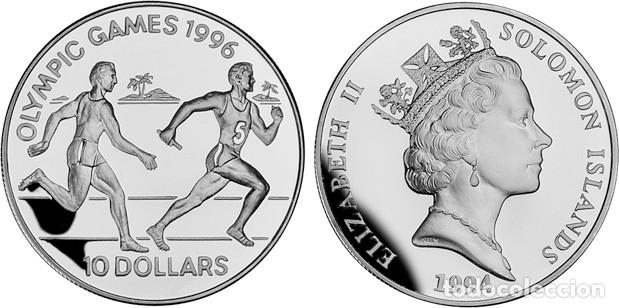 Monedas antiguas de Ocean&iacute;a: SALOMON 10 DOLARES 1994