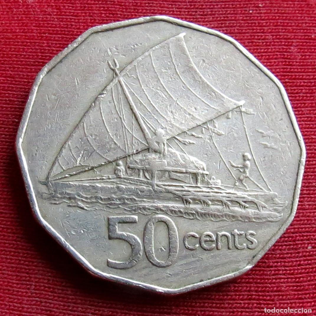 Monedas antiguas de Ocean&iacute;a: Fiji Fiyi 50 cents 1981 KM# 36 Lt 1026