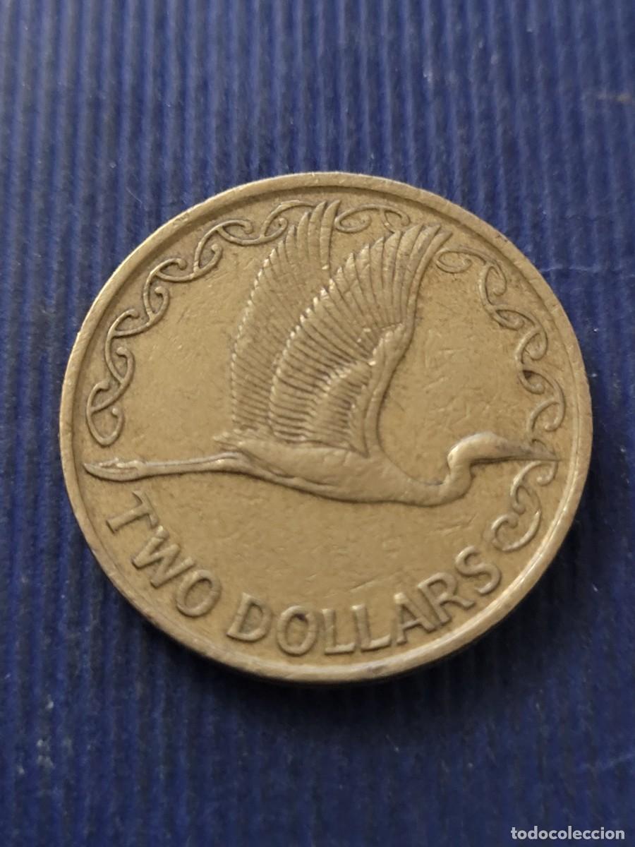Monedas antiguas de Ocean&iacute;a: Moneda 2 d&oacute;lares 1990 Nueva Zelanda - Foto 2