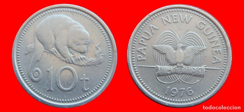 Monedas antiguas de Ocean&iacute;a: 10 TOEA 1976 PAPUA NUEVA GUINEA-152019