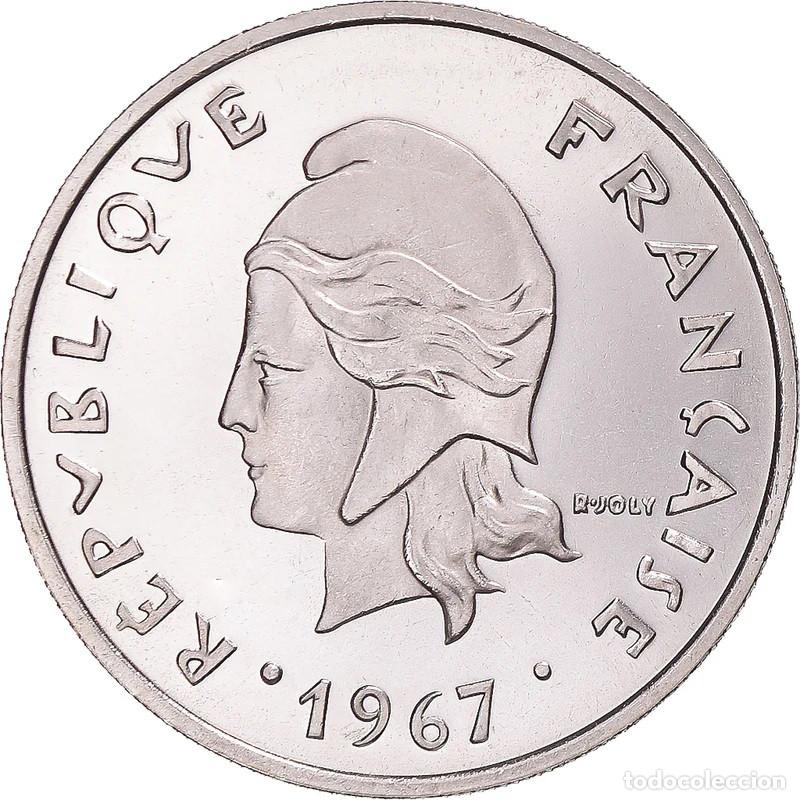 Monedas antiguas de Ocean&iacute;a: NUEVAS HEBRIDAS - 20 FRANCOS - 1967 - ESSAI - NO CIRCULADA - BOLSA SELLADA