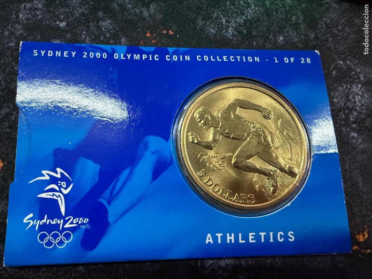 Old Coins of Oceania: MONEDA CONMEMORATIVA OFICIAL JJ.OO. S&Iacute;DNEY 2000 &ndash; ATHLETICS | COLECCI&Oacute;N 1 DE 28 | ELIZABETH II