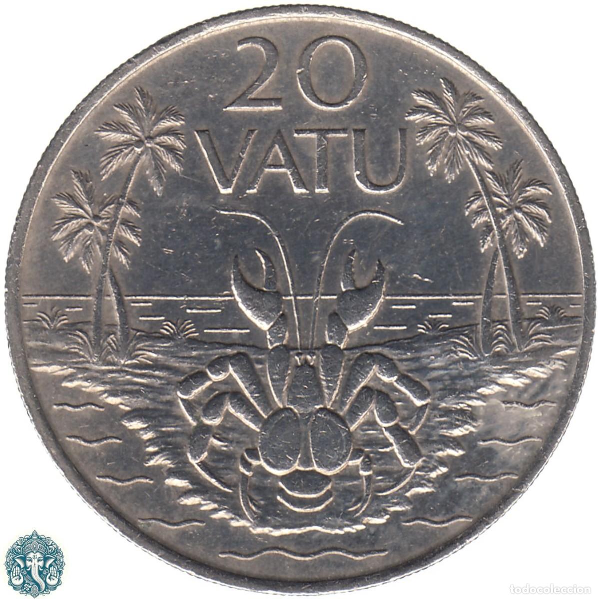 Monedas antiguas de Ocean&iacute;a: VANUATU 20 Vatu 1995 KM#7