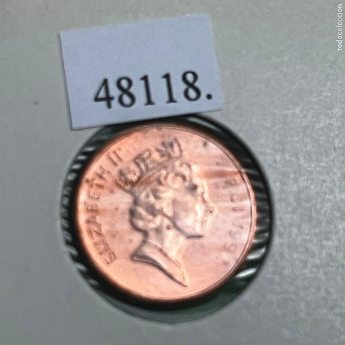 Monedas antiguas de Ocean&iacute;a: Fiji 1 c&eacute;ntimo 1992, Fidji