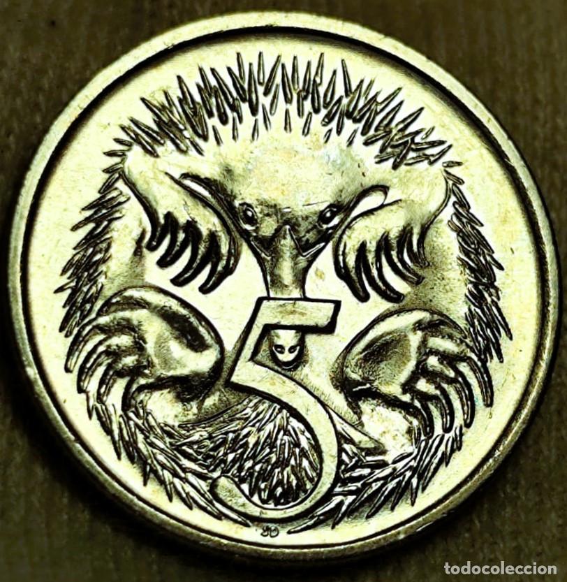 Alte M&uuml;nzen aus Ozeanien: Australia &ndash; 5 Cents 1990 &ndash; Sin Circular (SC) &ndash; Cupro-N&iacute;quel &ndash; Lote 2396