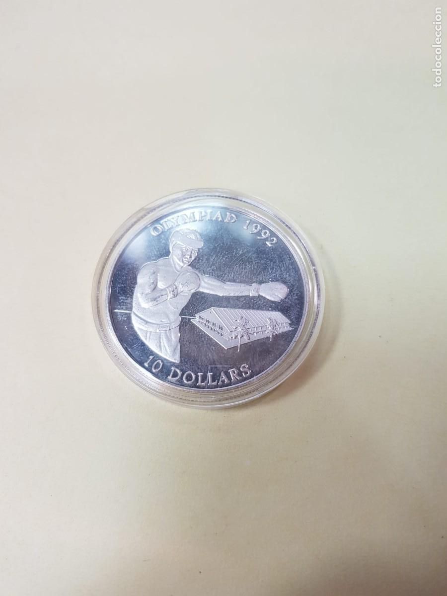 Old Coins of Oceania: ISLAS SALOMON-10 DOLARES-1992- 1 ONZA PLATA O,999