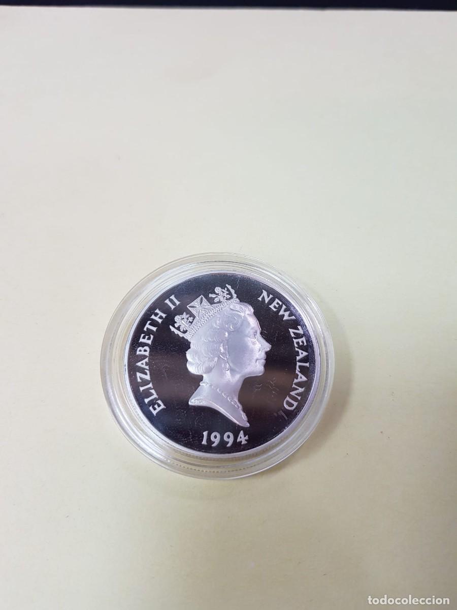 Monedas antiguas de Ocean&iacute;a: NUEVA ZELANDIA-5 DOLARES-1994-1 ONZA-PLATA 0.999