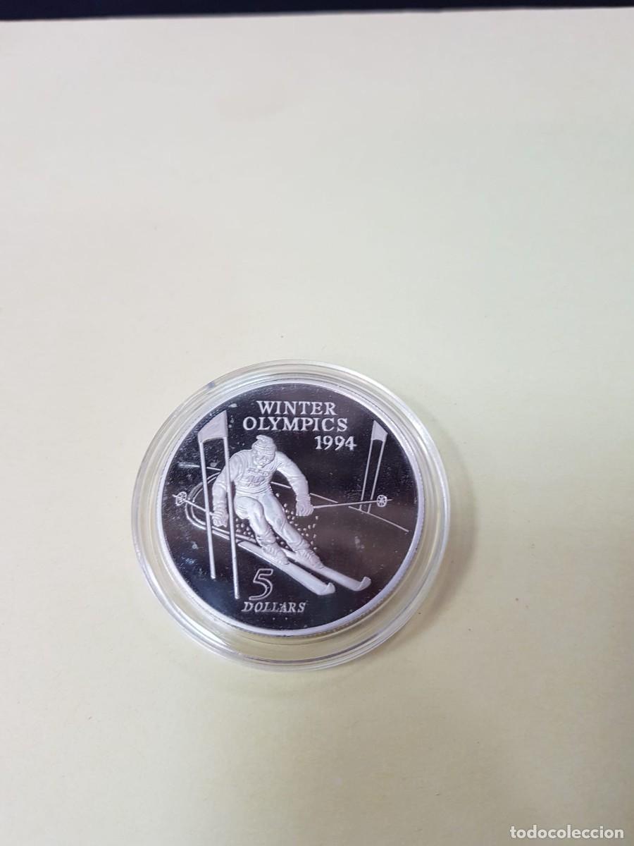 Monete antiche di Oceania: NUEVA ZELANDIA-5 DOLARES-1994-1 ONZA-PLATA 0.999