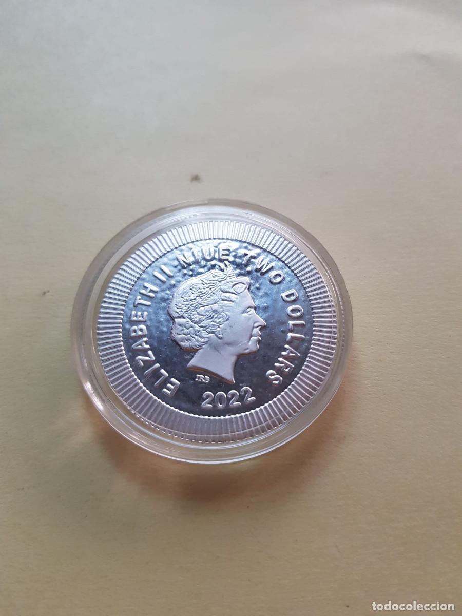 Monedas antiguas de Ocean&iacute;a: NIUE-2 DOLARES-2022- 1 ONZA PLATA 0,999