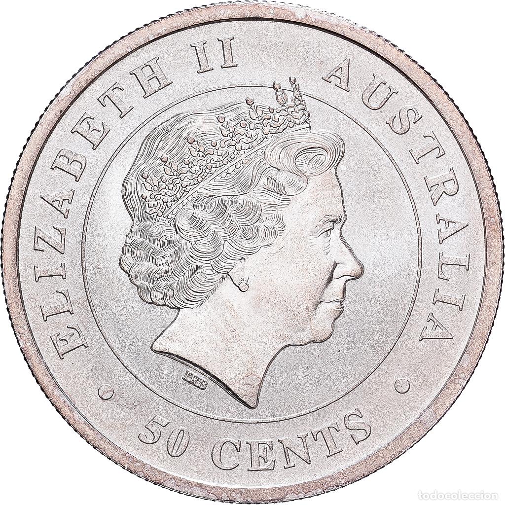 Monedas antiguas de Ocean&iacute;a: [#1214540] Australia, 50 Cents, Great White Shark, 2014, 1/2 Oz, Plata, SC
