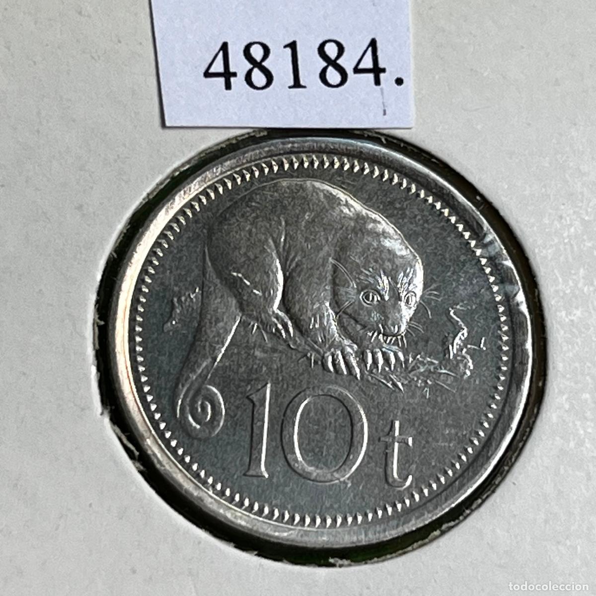 Monedas antiguas de Ocean&iacute;a: Pap&uacute;a Nueva Guinea, 1996 , 10 Toea
