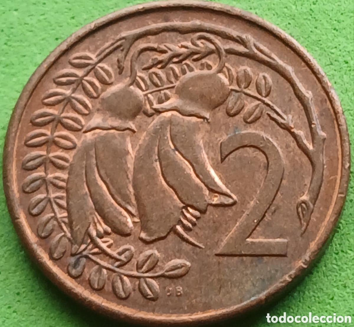 Monedas antiguas de Ocean&iacute;a: Nueva Zelanda 2 cents 1981 km#32