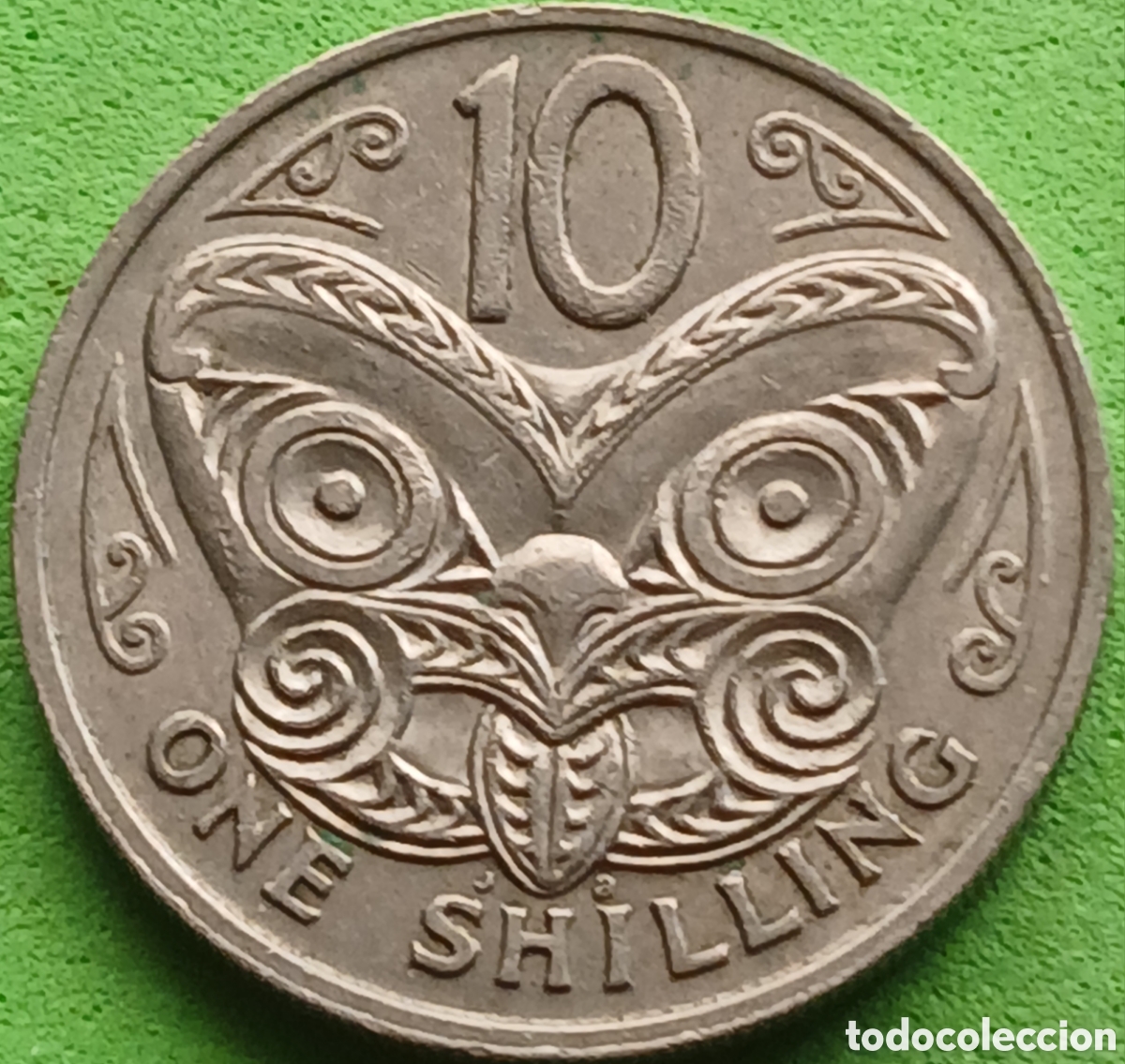 Monedas antiguas de Ocean&iacute;a: Nueva Zelanda 10 cents 1967 km#35