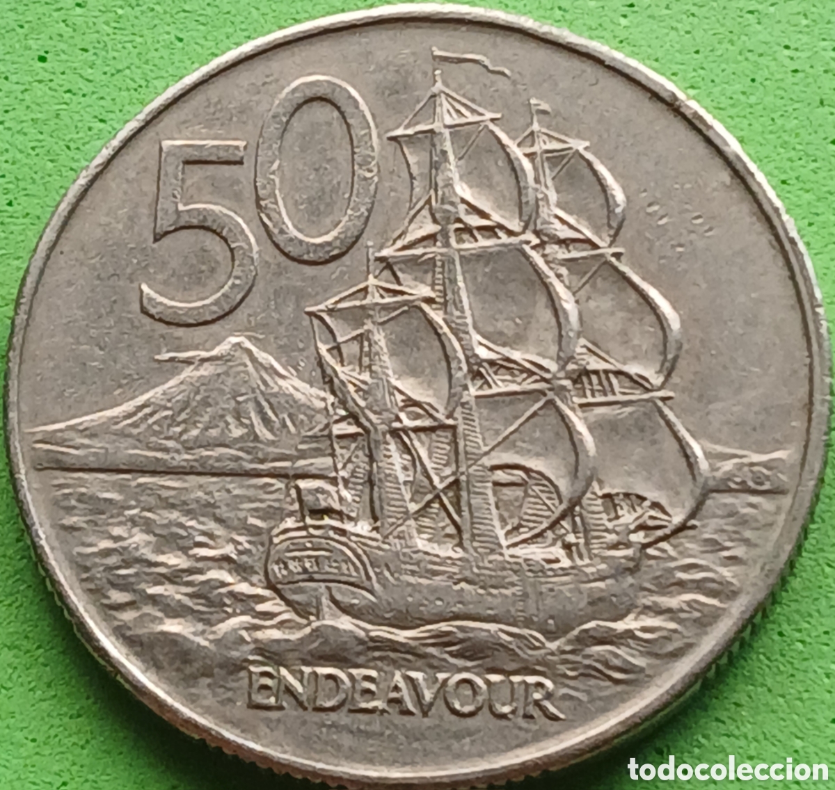 Monedas antiguas de Ocean&iacute;a: Nueva Zelanda 50 cents 1982 km#37