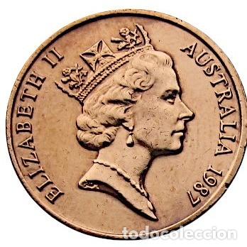 Monedas antiguas de Ocean&iacute;a: AUSTRALIA - 1 cent 1987 KM78 - Foto 2