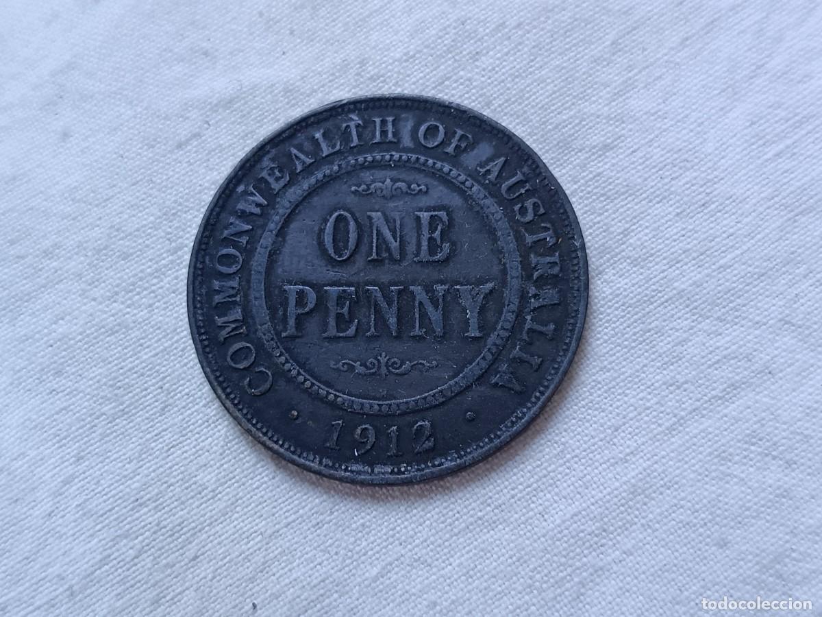 Alte M&uuml;nzen aus Ozeanien: ME24, Antigua Moneda Extranjera, Australia, 1 penny, 1912