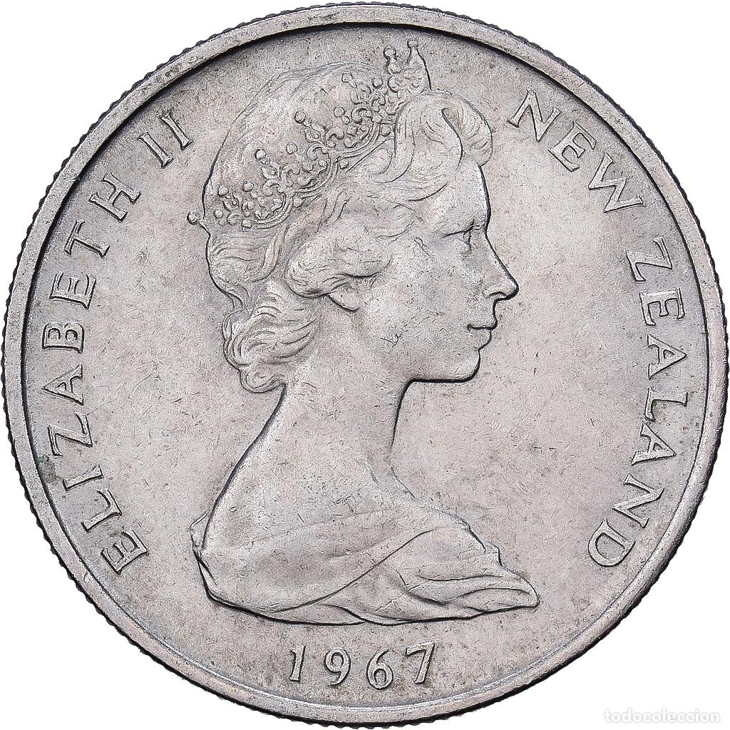 Monedas antiguas de Ocean&iacute;a: [#1513498] Nueva Zelanda, 5 Cents, 1967, Royal Mint, Cupronickel, BC+