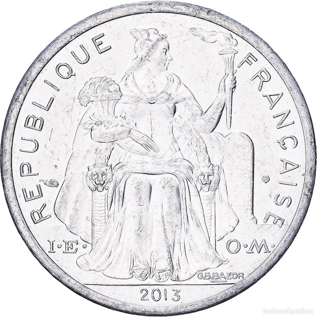 Monedas antiguas de Ocean&iacute;a: [#1513556] Nueva Caledonia, 2 Francs, 2013, Pessac, Aluminio, SC, KM:14