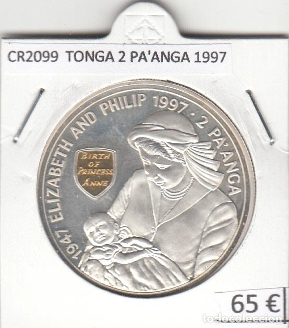 Monedas antiguas de Ocean&iacute;a: CR2099 MONEDA TONGA 2 PA'ANGA 1997 PLATA