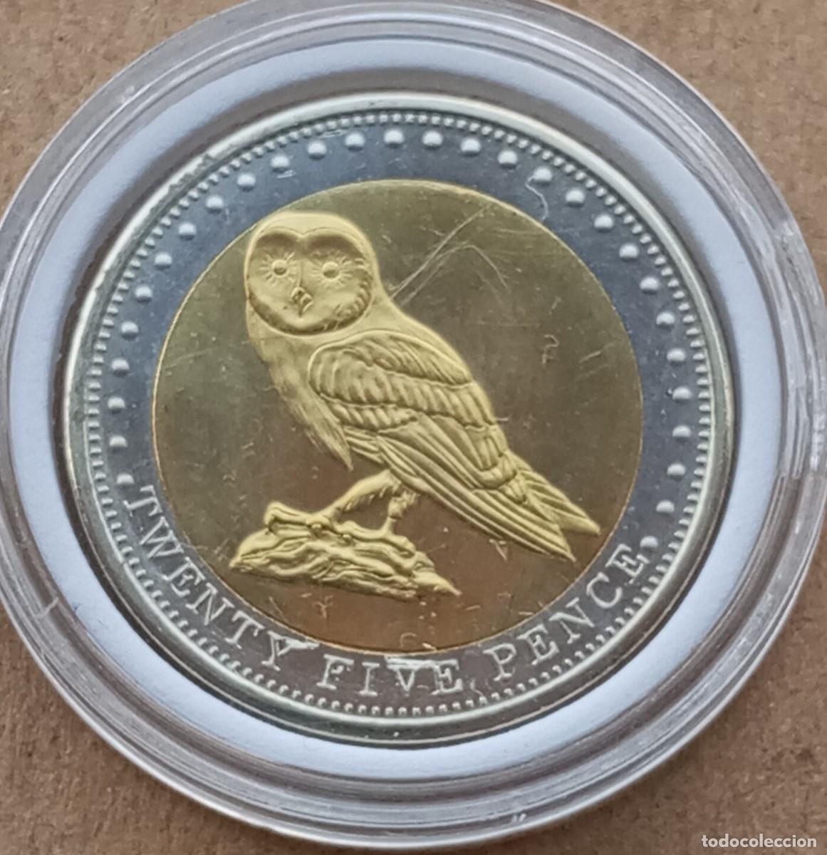 Alte M&uuml;nzen aus Ozeanien: LOTE 224 MONEDA BIMETALICA CONMEMORATIVA DE TRISTAN DE ACU&Ntilde;A (SIN CIRCULAR)