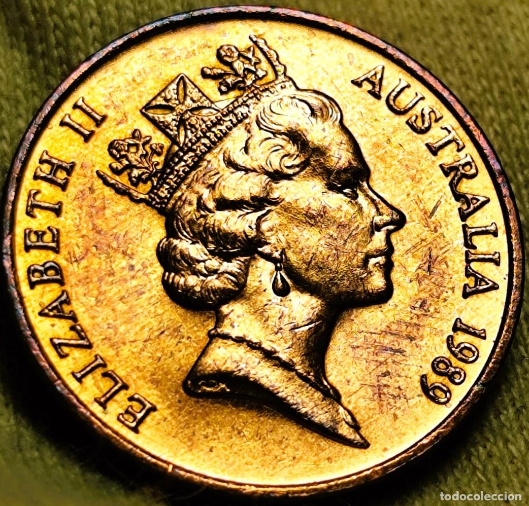 Old Coins of Oceania: Australia 2 Cents 1989 Sin Circular (SC) Bronce Lote 2628