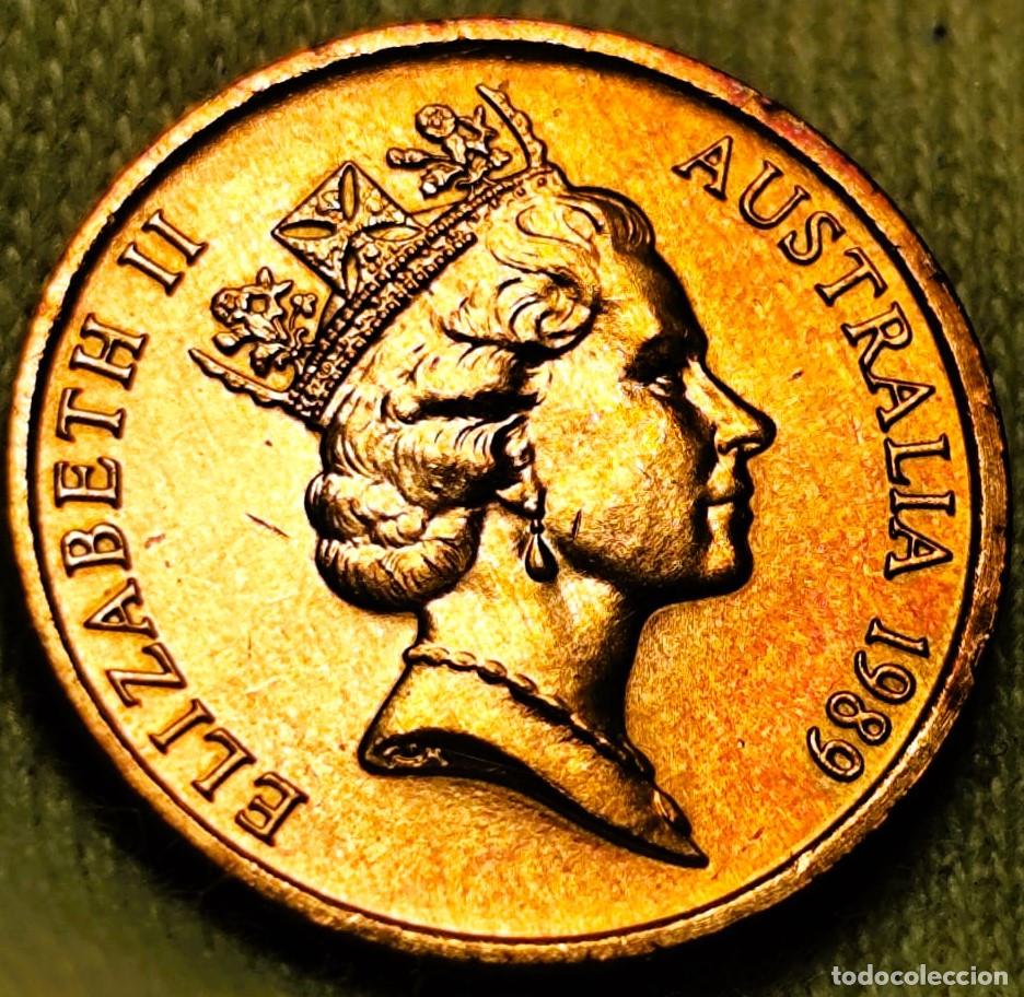 Old Coins of Oceania: Australia 1 Cents 1989 Sin Circular (SC) Bronce Lote 2630
