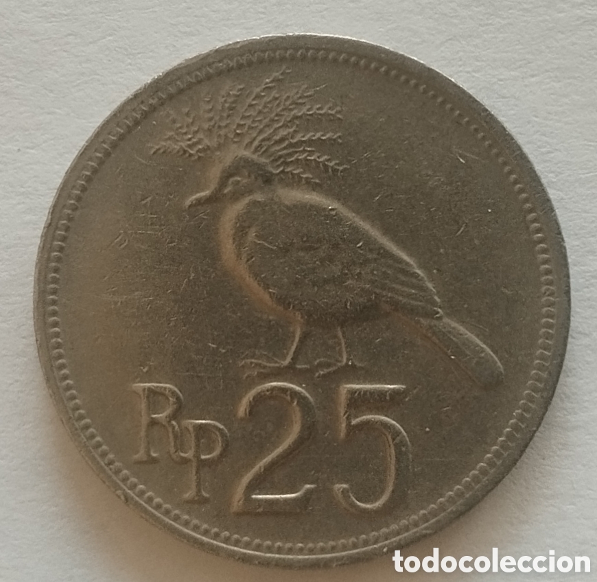 Alte M&uuml;nzen aus Ozeanien: MONEDA DE INDONESIA DE 25 RUPIAS 1971 (FOTO)