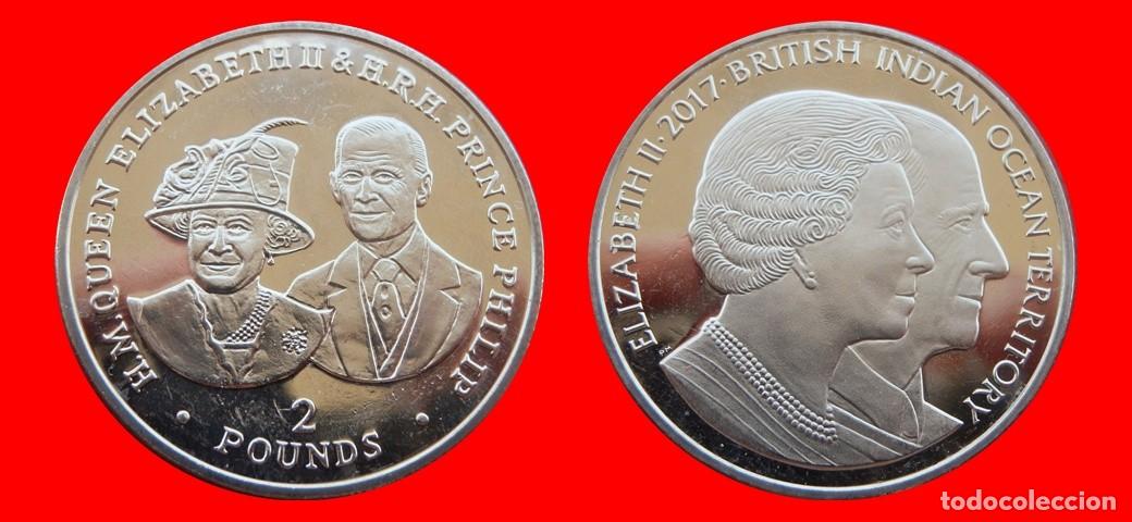 Monedas antiguas de Ocean&iacute;a: 2 LIBRAS POUNDS 2017 SIN CIRCULAR TERRITORIO BRITANICO DEL OCEANO INDICO-9210SC