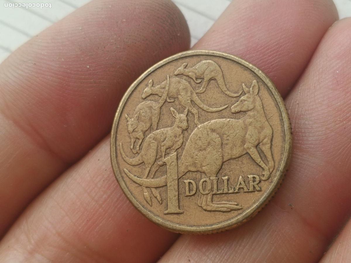 Monedas antiguas de Ocean&iacute;a: 1 UN DOLAR DOLLAR AUSTRALIA 1985