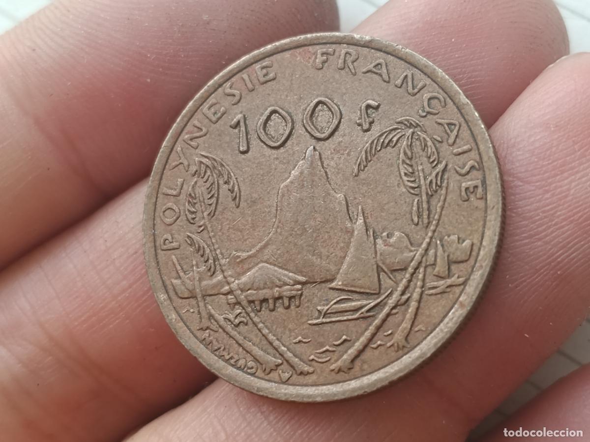Monedas antiguas de Ocean&iacute;a: 100 francos de Polinesia francesa 2004
