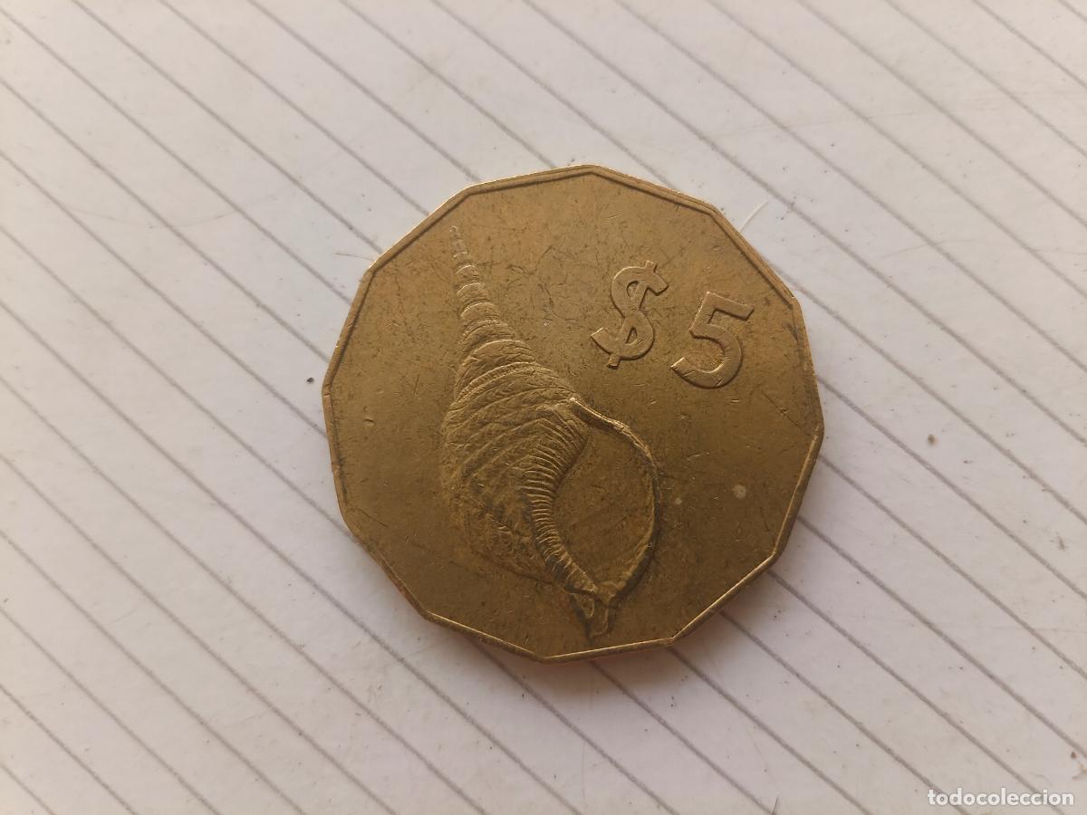 Monedas antiguas de Ocean&iacute;a: Islas Cook 5 dolares 2003