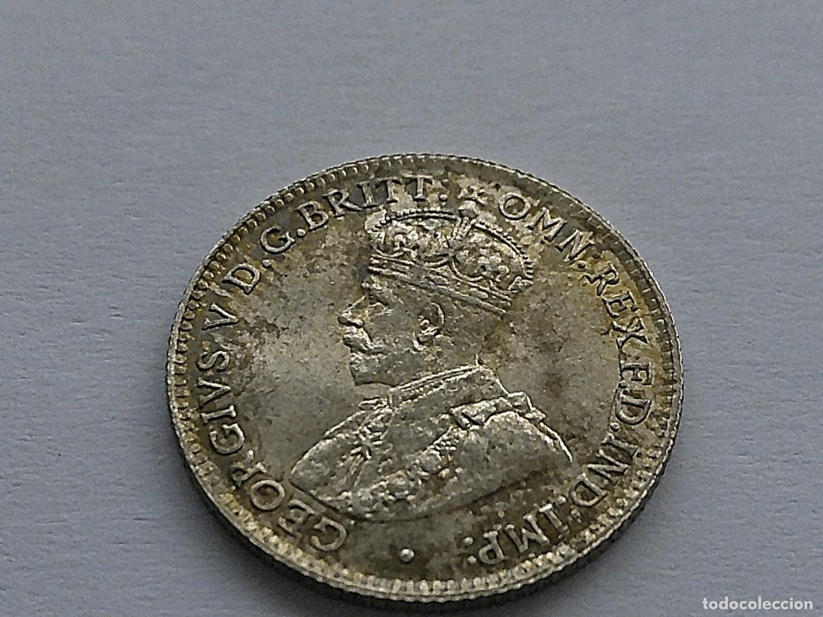 Monedas antiguas de Ocean&iacute;a: Australia 3 peniques de plata 1918 M 37ea28