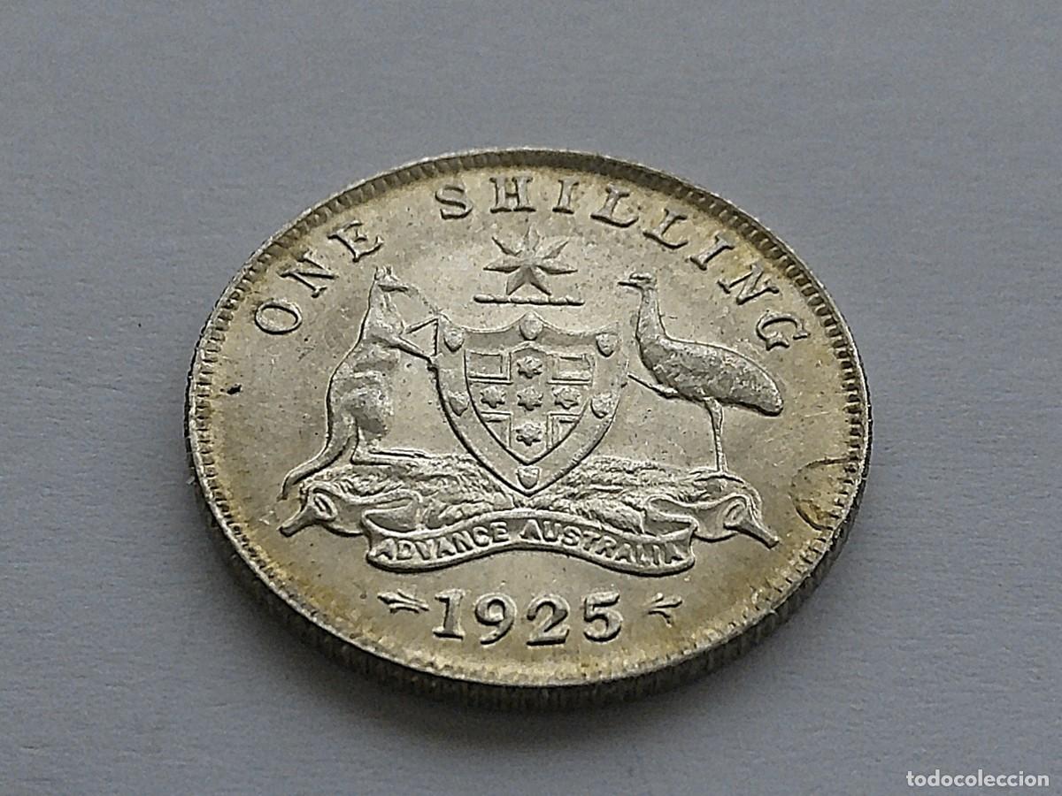 Monedas antiguas de Ocean&iacute;a: Australia chel&iacute;n de plata 1925 36ea28 - Foto 6