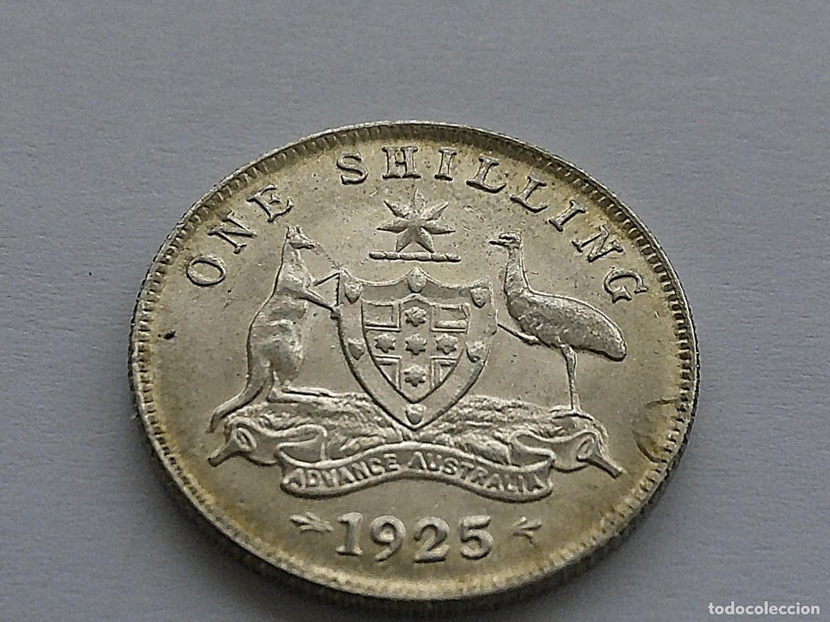 Monedas antiguas de Ocean&iacute;a: Australia chel&iacute;n de plata 1925 36ea28 - Foto 7
