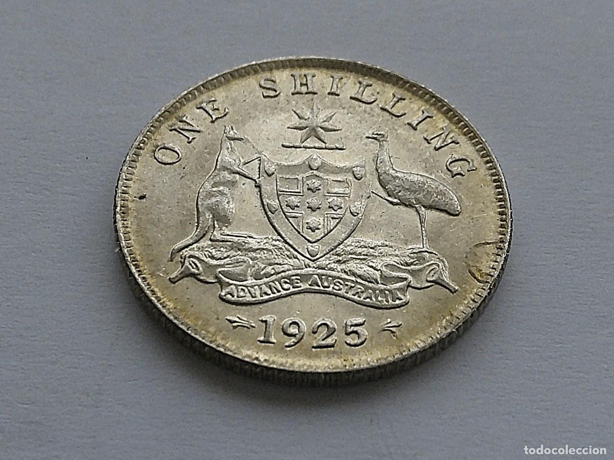 Monedas antiguas de Ocean&iacute;a: Australia chel&iacute;n de plata 1925 36ea28 - Foto 8