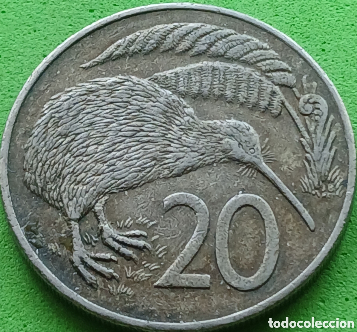 Monedas antiguas de Ocean&iacute;a: Nueva Zelanda 20 cents 1987 km#62