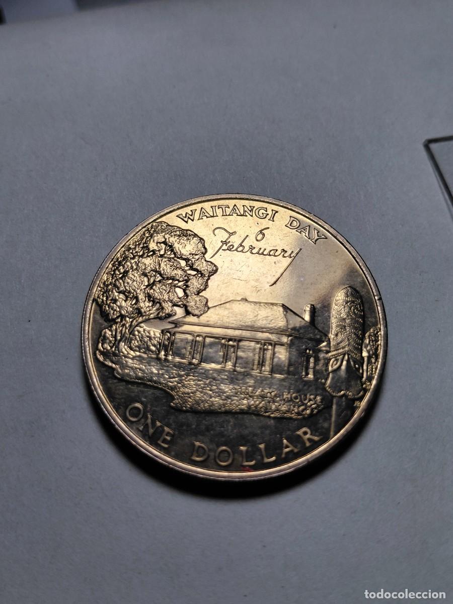 Moedas antigas da Oce&acirc;nia: NUEVA ZELANDA - 1 Dolar 1977 KM46 Dia Waitangi - Estuche