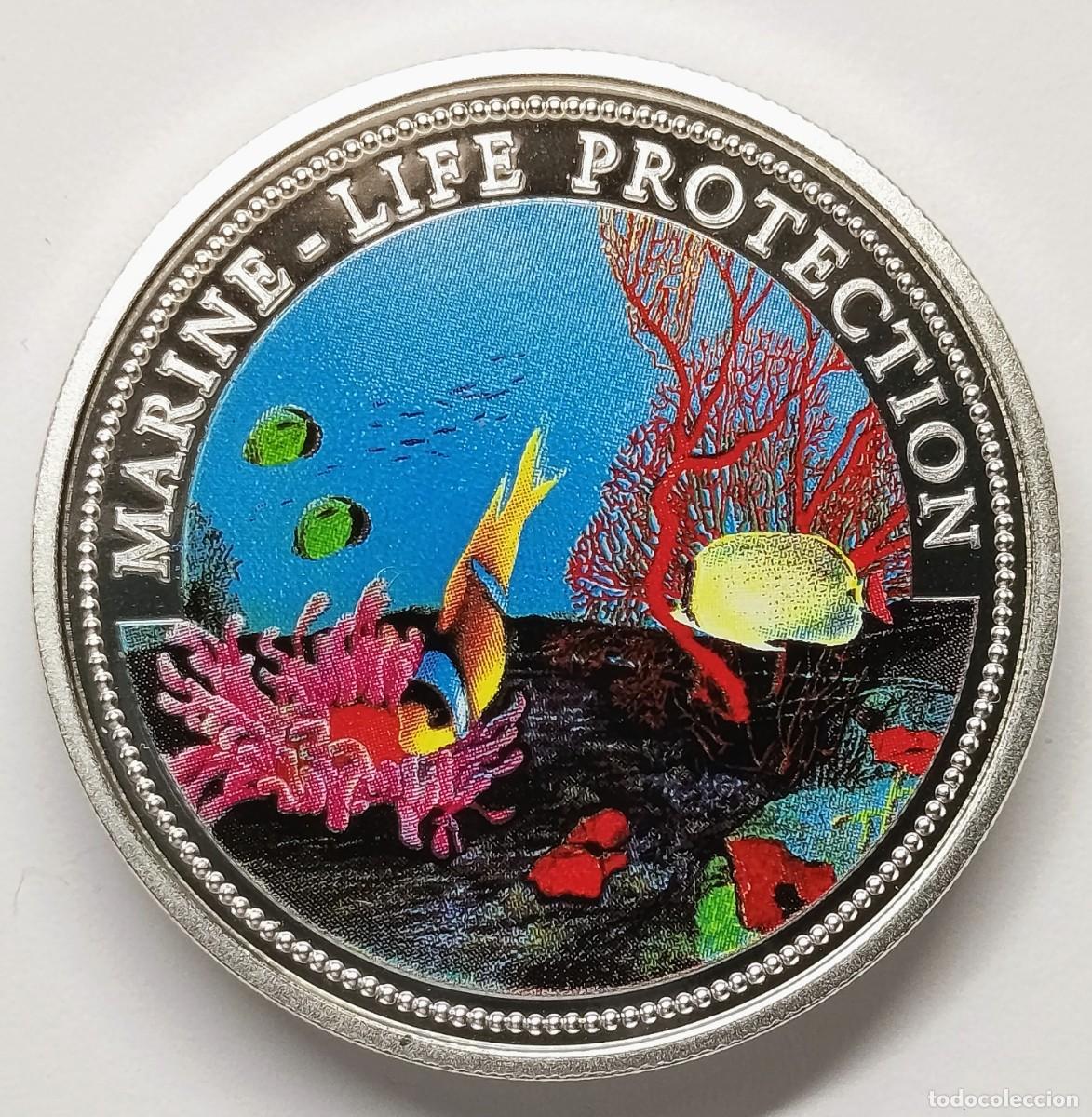Monedas antiguas de Ocean&iacute;a: REP&Uacute;BLICA DE PALAU (4). MONEDA DE 5$. 1994. PLATA PROOF. MULTICOLOR.