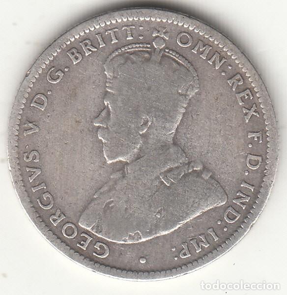 Monedas antiguas de Ocean&iacute;a: AUSTRALIA: ONE SHILLING 1925 - GEORGIVS V / PLATA