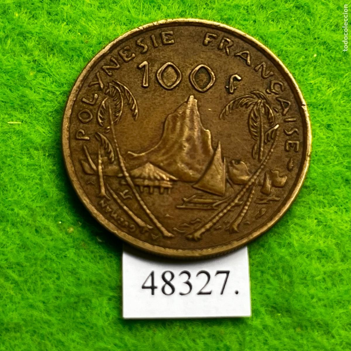 Monedas antiguas de Ocean&iacute;a: Polinesia francesa 100 francos 1976