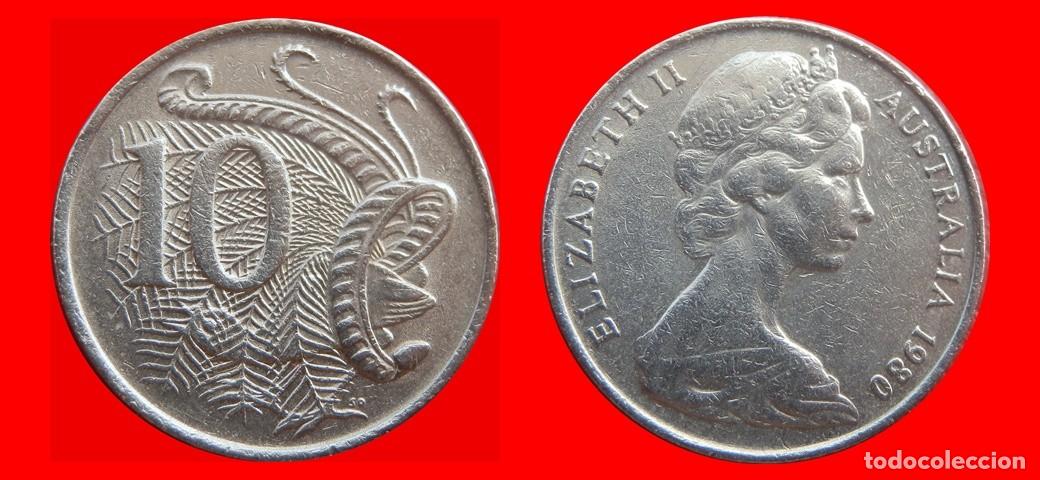 Monedas antiguas de Ocean&iacute;a: 10 CENTAVOS 1980 AUSTRALIA-153041