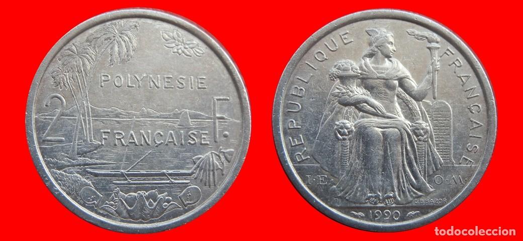 Monedas antiguas de Ocean&iacute;a: 2 FRANCOS 1990 POLINESIA-153076