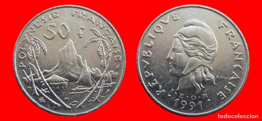 Monedas antiguas de Ocean&iacute;a: 50 FRANCOS 1991 POLINESIA-153086