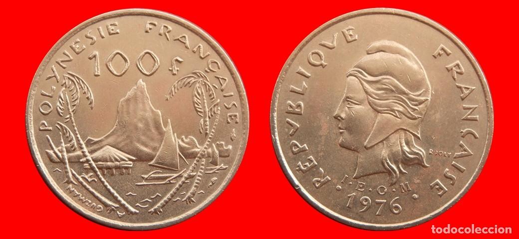 Monedas antiguas de Ocean&iacute;a: 100 FRANCOS 1976 POLINESIA-153089