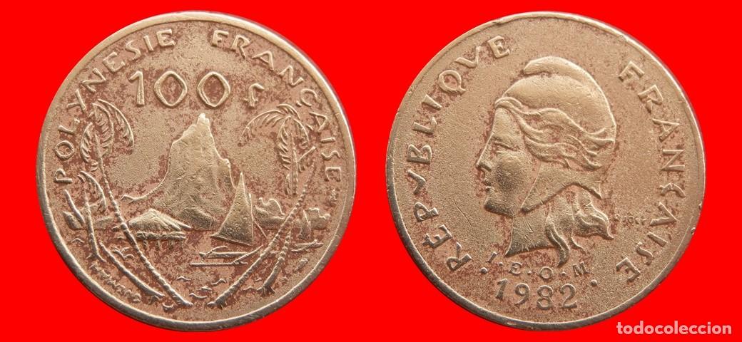 Monedas antiguas de Ocean&iacute;a: 100 FRANCOS 1982 POLINESIA-153090