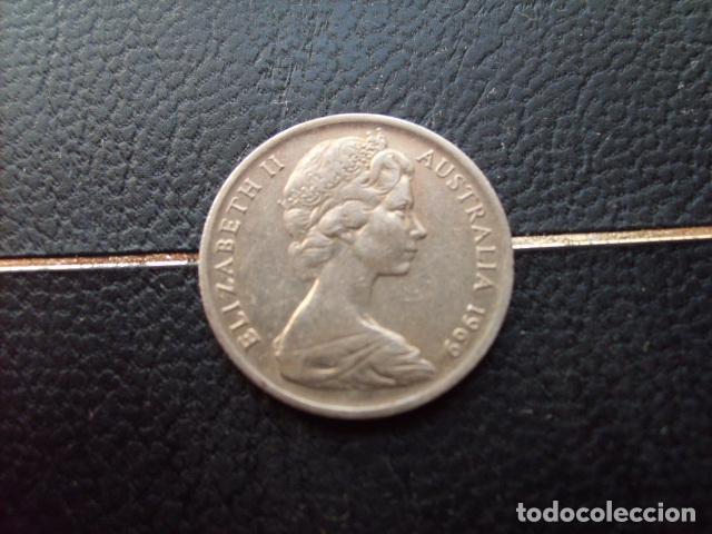 Monedas antiguas de Ocean&iacute;a: AUSTRALIA 5 CENTS 1969