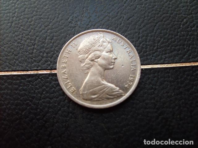 Monedas antiguas de Ocean&iacute;a: AUSTRALIA 5 CENTS 1974